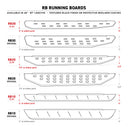Go Rhino RB10 Running Boards - Bedliner - 87in