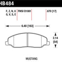 Hawk 05-10 Ford Mustang GT & V6 / 07-08 Shelby GT HPS Street Front Brake Pads