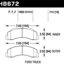 Hawk 10-11 Ford Expedition/F-150 SVT Raptor / 10-11 F-150 LTS Front Street Brake Pad