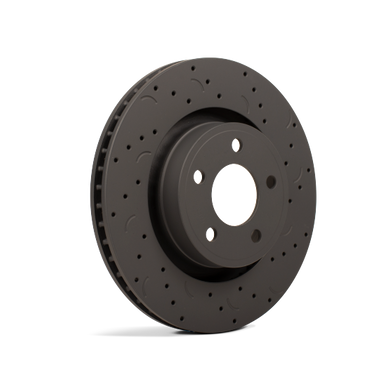 Hawk Talon 2015 Ford Mustang V Brembo Package Drilled and Slotted Front Brake Rotor Set