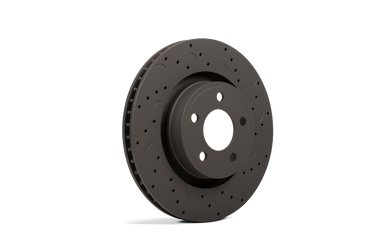 Hawk Talon 2015 Ford Mustang V Brembo Package Drilled and Slotted Front Brake Rotor Set