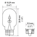 Hella Bulb 2825 12V 5W 4CP W2.1x9.5d T3.25