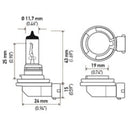 Hella Optilux XB Extreme Type H11 12V 80W Blue Bulbs - Pair