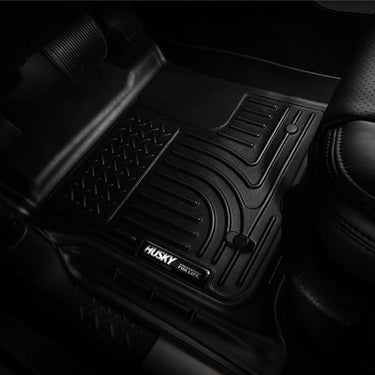 Husky Liners 15-23 Ford F-150 SuperCrew Cab WeatherBeater Black 2nd Seat Floor Liner