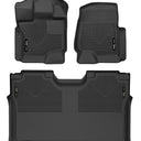 Husky Liners 15-23 Ford F-150 SuperCrew Weatherbeater Black Front & 2nd Seat Floor Liners