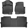 Husky Liners 21-24 Ford F-150 SuperCrew Weatherbeater Black Front & 2nd Seat Floor Liners