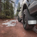 Husky Liners Universal 12in Wide Black Rubber Front Mud Flaps w/ Weight