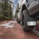 Husky Liners Universal 12in Wide Black Rubber Rear Mud Flaps w/ Weight