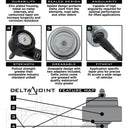 ICON 2004+ Ford F-150 / 2010+ Ford Raptor Non-ICON Upper Control Arm 1in Retrofit Delta Joint Kit