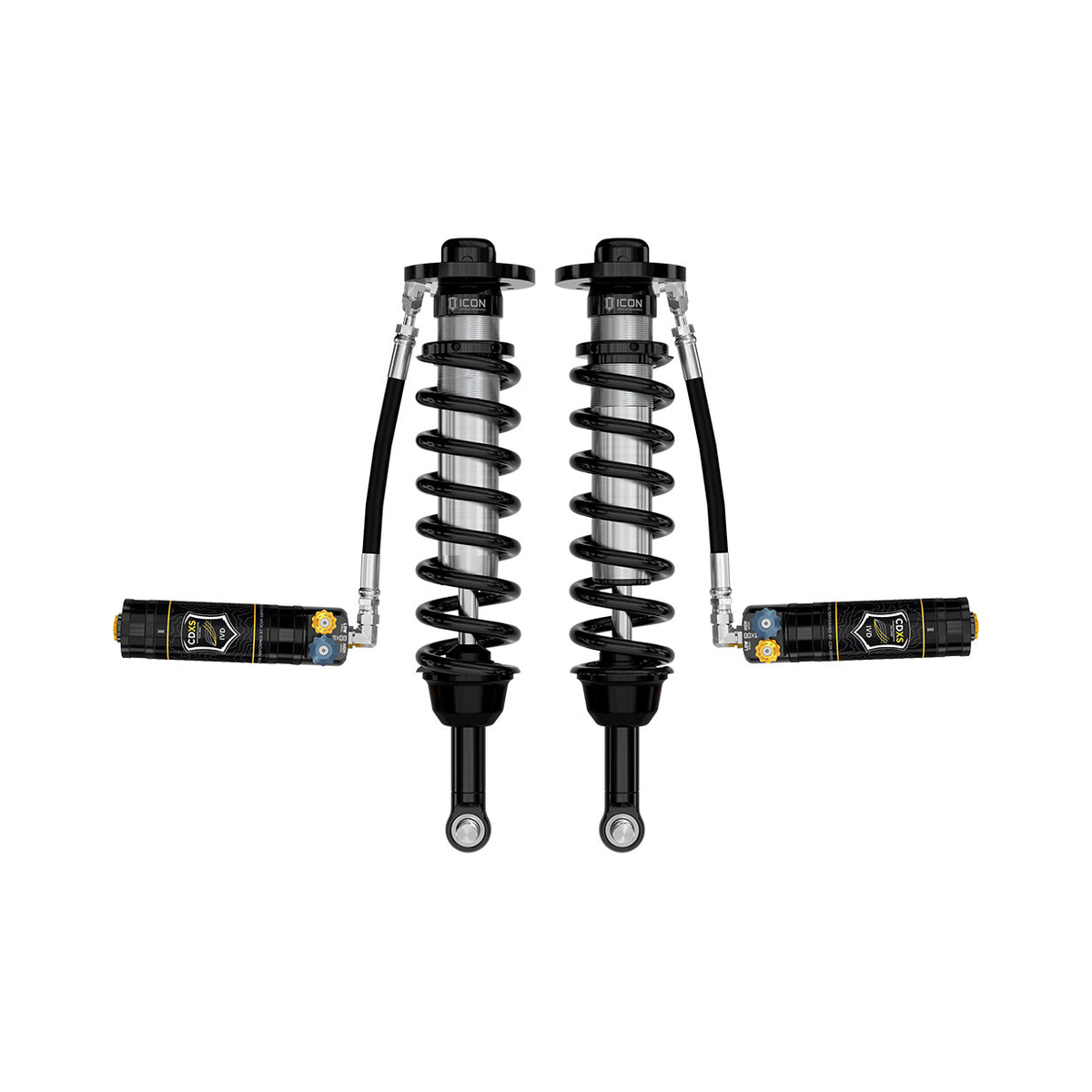 ICON 91824X front 2.5 Series remote-reservoir CDXS coilover pair