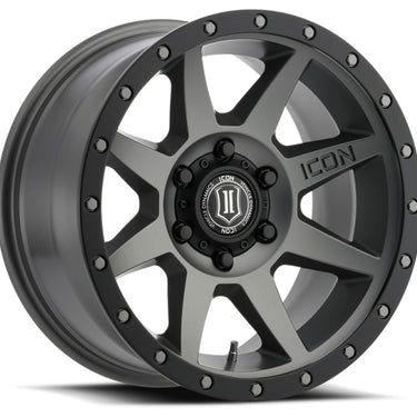 ICON Rebound 17x8.5 6x135 6mm Offset 5in BS 87.1mm Bore Titanium Wheel