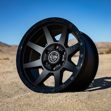 ICON Rebound 18x9 6x135 6mm Offset 5.25in BS 87.1mm Bore Double Black Wheel