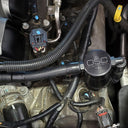 J&L 05-10 Ford Mustang GT Driver Side Oil Separator 3.0 V2 - Black Anodized