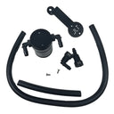 J&L 05-10 Ford Mustang GT/Bullitt/Saleen Passenger Side Oil Separator 3.0 - Black Anodized