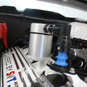 J&L 07-14 Ford Mustang GT500 Passenger Side Oil Separator 3.0 - Clear Anodized