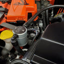 J&L 15-23 Ford Mustang GT/15-20 Ford Mustang GT350 Passenger Side Oil Separator 3.0 - Clear Anodized
