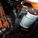 J&L 2011-2017 Ford Mustang GT Driver Side Oil Separator 3.0 - Clear Anodized