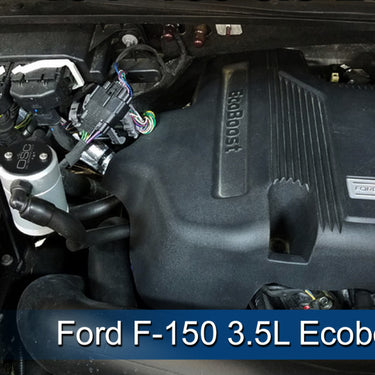 J&L 2011-2025 Ford F-150 2.7L/3.5L/5.0L Passenger Side Oil Separator 3.0 - Clear Anodized