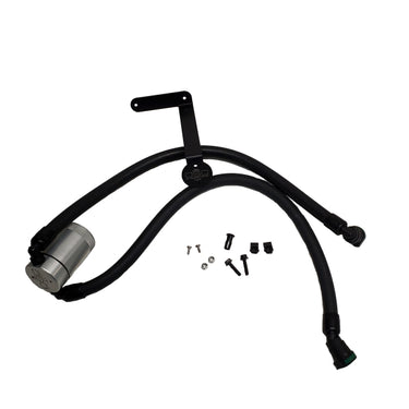 J&L 2011-2025 Ford F-150 2.7L/3.5L/5.0L Passenger Side Oil Separator 3.0 - Clear Anodized