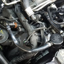 J&L 2018-2023 Ford Mustang GT Passenger Side Oil Separator 3.0 - Black Anodized