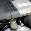 J&L 2018-2023 Ford Mustang GT Passenger Side Oil Separator 3.0 - Clear Anodized