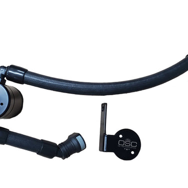 J&L 2020-2022 Ford Mustang GT500 Passenger Side Oil Separator 3.0 - Black Anodized