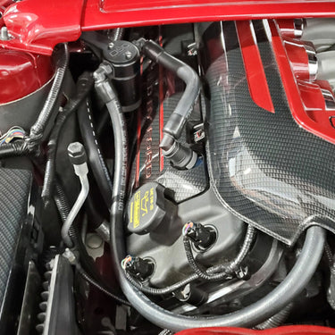 J&L Oil Separator 3.0 Passenger Side 2011-14 Mustang GT/12-13 Boss 302 Remote Mount - Black Anodized