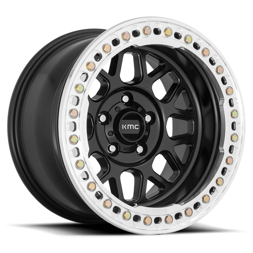 KMC KM235 GRENADE CRAWL BEADLOCK 18x9 Satin Black 6x135 10mm