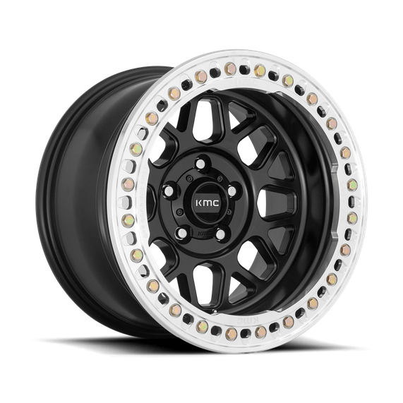 KMC KM235 GRENADE CRAWL BEADLOCK 17x8.5 Satin Black 6x135 0mm