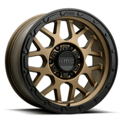 KMC KM535 GRENADE OFF-ROAD 17x9 Matte Bronze W/ M-Black Lip 6x135 -12mm