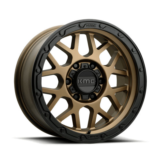 KMC KM535 GRENADE OFF-ROAD 17x9 Matte Bronze W/ M-Black Lip 6x135 -12mm