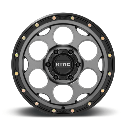 KMC KM541 DIRTY HARRY 17x8.5 Satin Gray W/ Black Lip 6x135 0mm