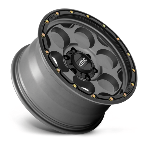 KMC KM541 DIRTY HARRY 17x8.5 Satin Gray W/ Black Lip 6x135 0mm
