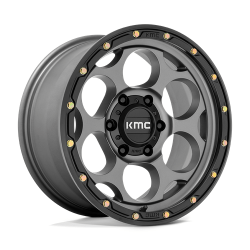 KMC KM541 DIRTY HARRY 17x8.5 Satin Gray W/ Black Lip 6x135 0mm