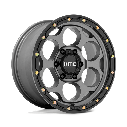 KMC KM541 DIRTY HARRY 17x8.5 Satin Gray W/ Black Lip 6x135 0mm