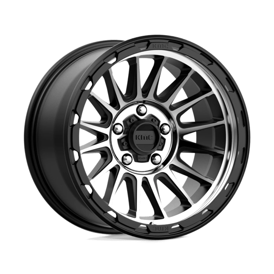 KMC KM542 IMPACT 17x8 Satin Black Machined 5x114.3 35mm