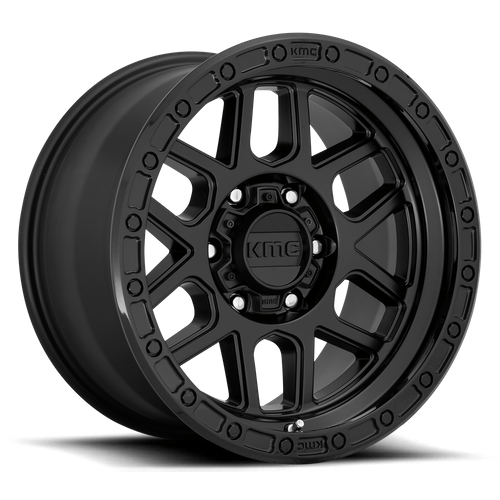 KMC KM544 MESA 20x9 Satin Black W/ Gloss Black Lip 6x135 18mm