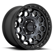 KMC KM545 TREK 17x8 Satin Black W/ Gray Tint 5x114.3 35mm