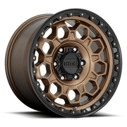 KMC KM545 TREK 17x8 Matte Bronze W/ Black Lip 5x114.3 35mm
