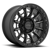 KMC KM547 CARNAGE 17x9 Satin Black W/ Gray Tint 6x135 0mm
