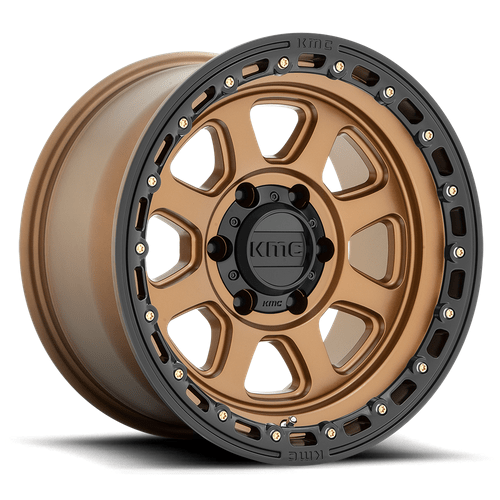 KMC KM548 CHASE 20x9 Matte Bronze W/ Black Lip 6x135 18mm