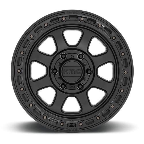 KMC KM548 CHASE 20x9 Satin Black W/ Gloss Black Lip 6x135 18mm