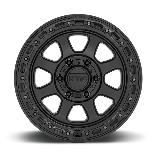 KMC KM548 CHASE 20x9 Satin Black W/ Gloss Black Lip 6x135 18mm