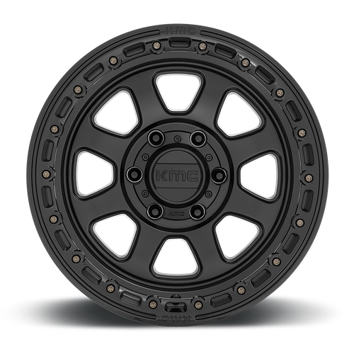 KMC KM548 CHASE 17x9 Satin Black W/ Gloss Black Lip 6x135 0mm