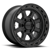 KMC KM548 CHASE 20x9 Satin Black W/ Gloss Black Lip 6x135 18mm