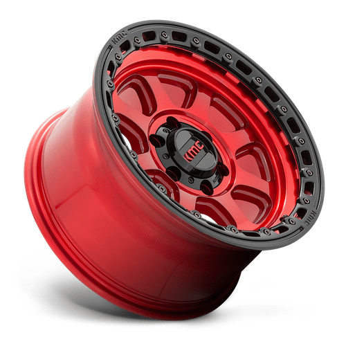 KMC KM548 CHASE 20x9 Candy Red W/ Black Lip 6x135 18mm