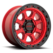 KMC KM548 CHASE 20x9 Candy Red W/ Black Lip 6x135 18mm