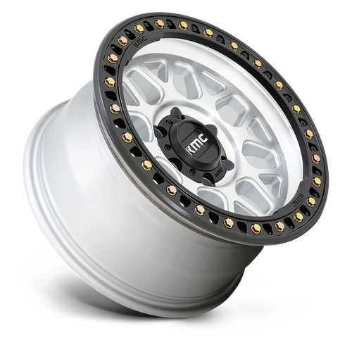 KMC KM549 GRS 17x9 Machined W/ Satin Black Lip 6x135 18mm