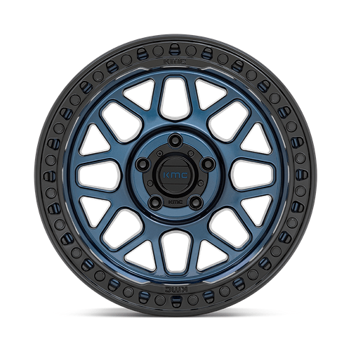 KMC KM549 GRS 17x9 Midnight Blue W/ G-Black Lip 6x135 0mm