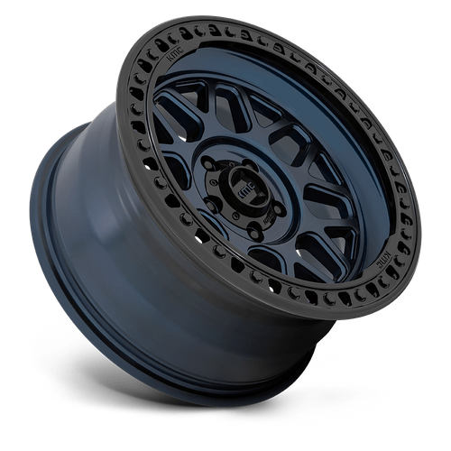 KMC KM549 GRS 17x8.5 Midnight Blue W/ G-Black Lip 6x135 0mm